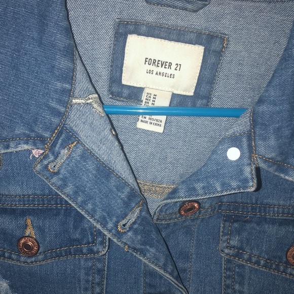 Unique Forever 21 Jean Jacket - Picture 7 of 12